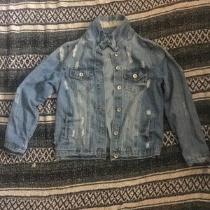 Distressed Denim Jacket